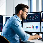 스토리텔러가 중요하게 생각해야 할 고객 니즈 - Data-Driven Storyteller**

"A data analyst in a modern, brightly lit office, surrounded by charts an...