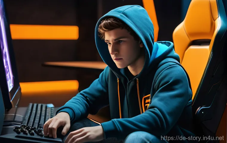 스토리텔러와 스토리텔링 테크놀로지 발전 - **Immersive VR/AR Experience:** A young adult, gender-neutral, wearing casual and modest attire (e.g...