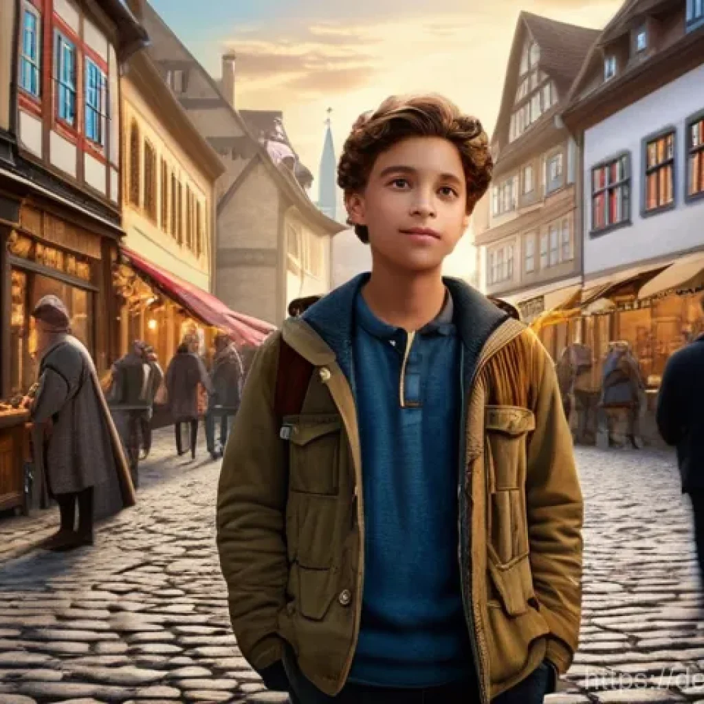 스토리텔러가 알아야 할 산업 트렌드 - **Prompt:** A young person, around 15 years old, dressed in modern, casual attire (jeans, t-shirt, a...