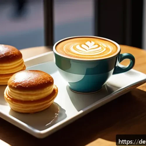 Home 30 스토리텔러로서 창의성을 높이는 연습 - A cozy café scene in a bustling German city, viewed from the perspective of a vintage coffee cup res...