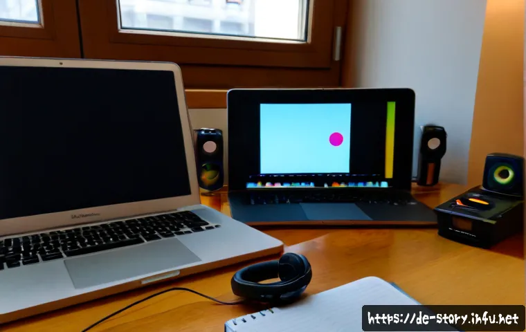 스토리텔러가 활용하는 베스트 툴 목록 - Photorealistic editorial workspace for a professional storyteller in Germany, an organized oak desk ...